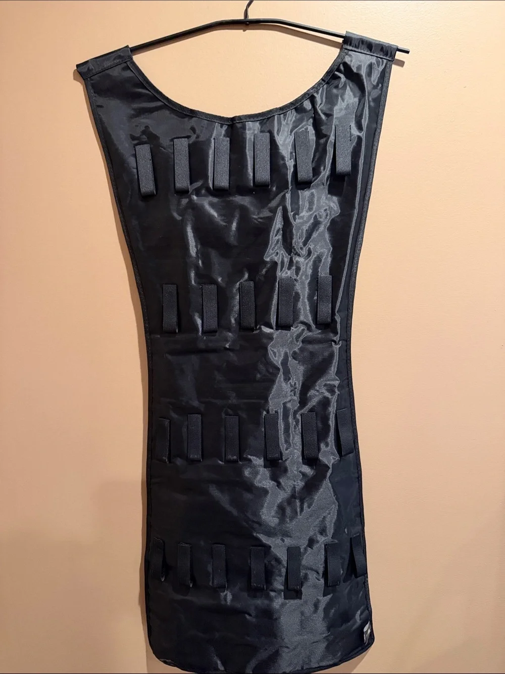 Umbra Black Hanging Jewelry Organizer with Clear Pockets